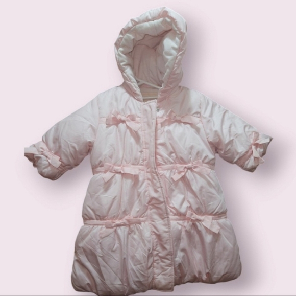 Rothschild Puffer Bunting Snowsuit Size 0-6 Months Pink Ice New - Picture 1 of 11